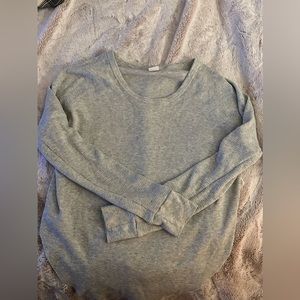 Grey Aritzia waffle long sleeve